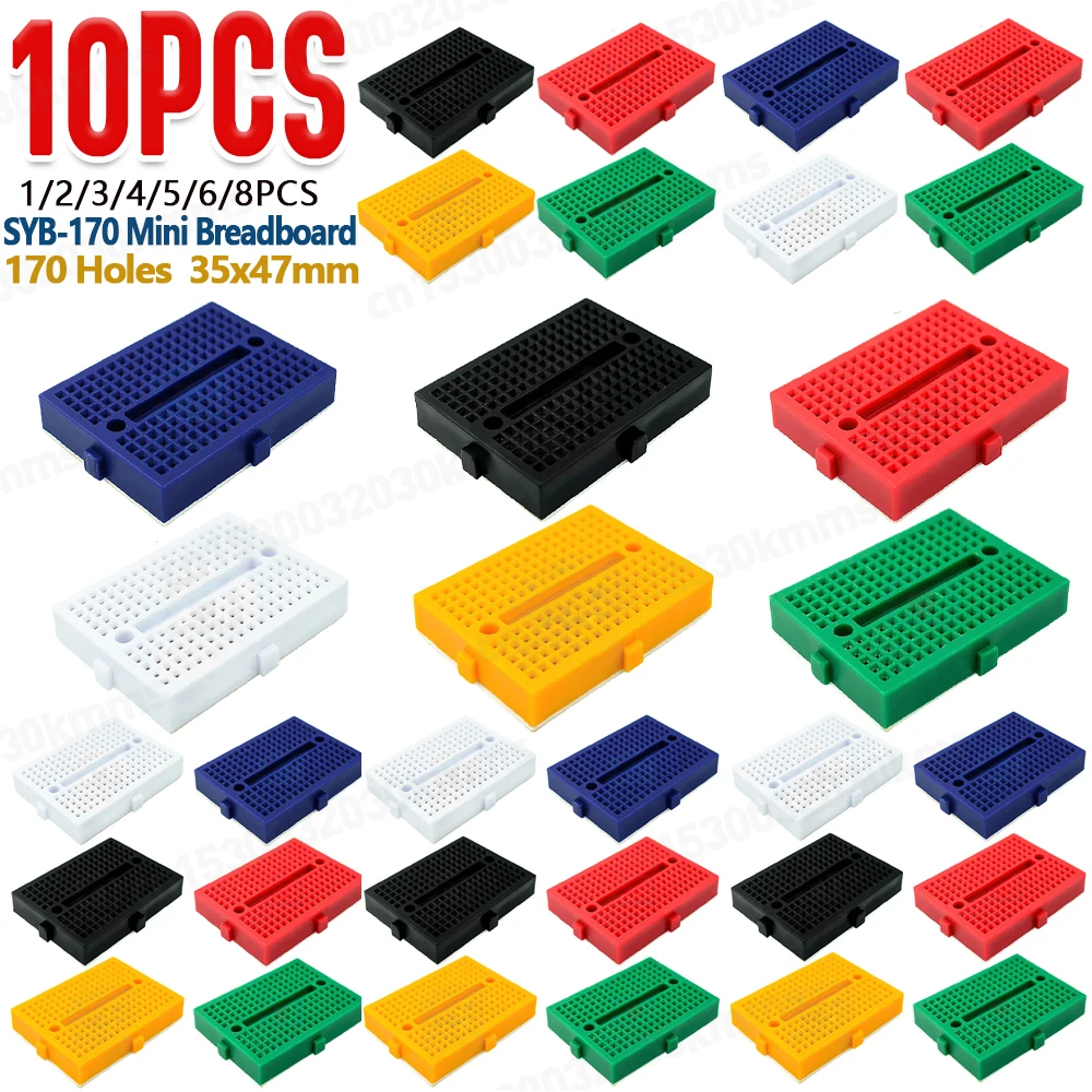 Diy Electronics Breadboard - 1-10 pces SYB-170 mini protótipo sem