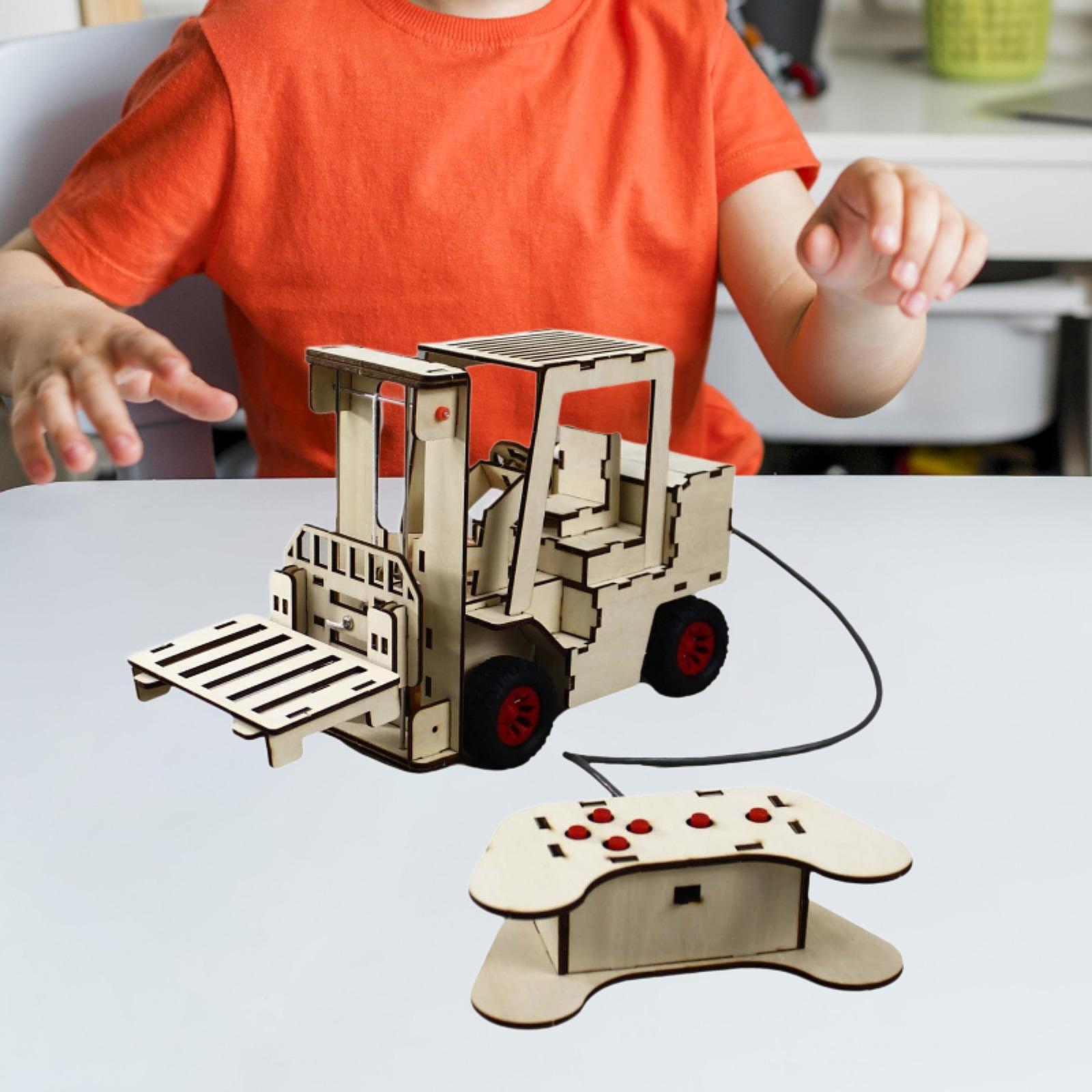 Diy Electronics Kids - Brinquedos de construção mecânica de madeira