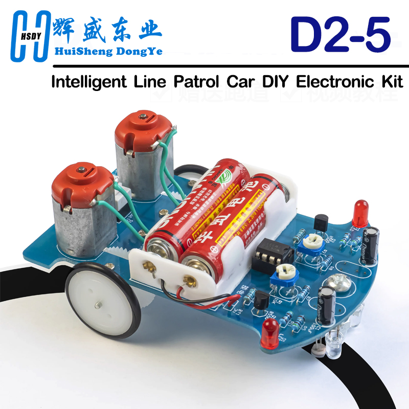 Diy Electronics Workbench - D2-5 Intelligent Track Car Produção Eletrônica