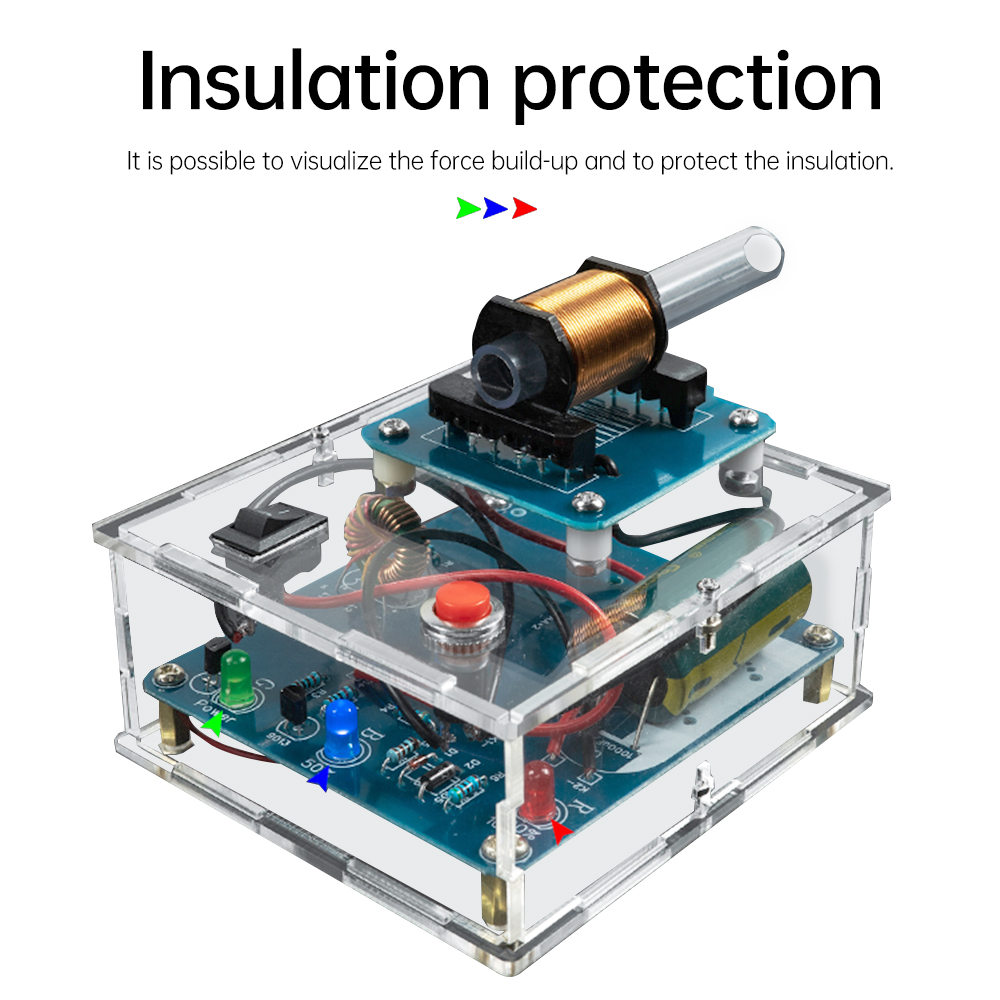Diy Electronics Workbench - Alta Tensão Eletromagnética Transmissor, DIY Kit,
