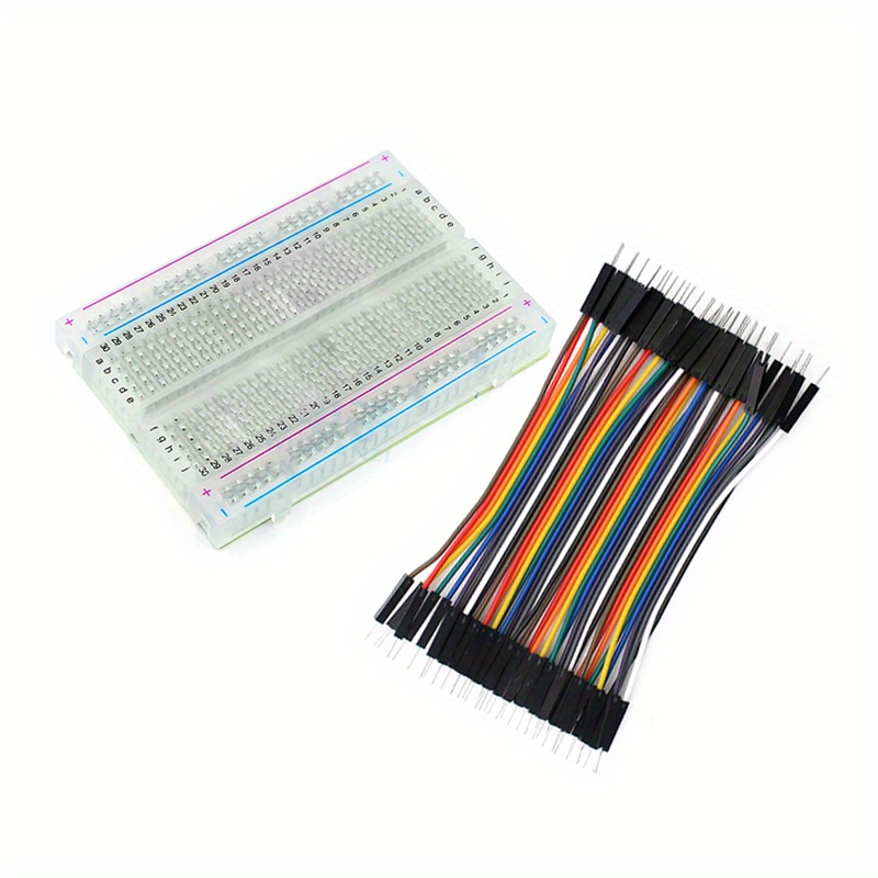 Diy Electronics Breadboard - 1pc 400 pontos transparente mini kit