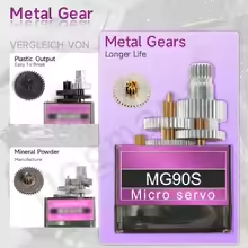 Servo MG90S com Engrenagem Met - Servo Motor Sg90 avaliação e preço