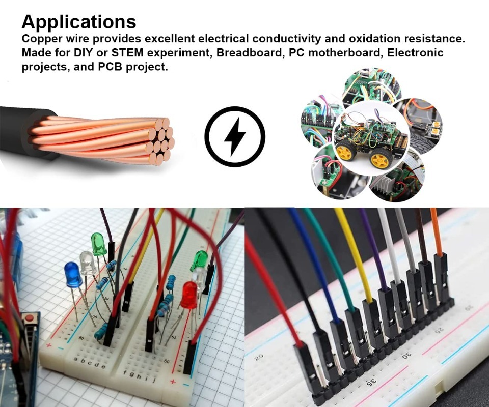 Kit de Cabos Dupont de 40 Pino - Diy Electronics Breadboard avaliação e preço