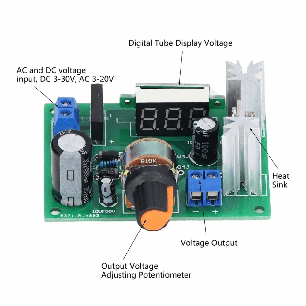 Módulo regulador de tensão LM3 - Lm317 Voltage Regulator avaliação e preço