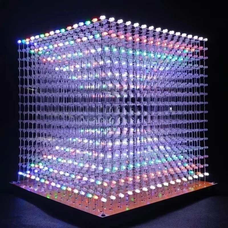 3 D16mini Light Cube Kit 16x16 - Diy With Electronics avaliação e preço