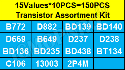 150PCS TO-126 Kit de sortiment - Lm317 Voltage Regulator avaliação e preço