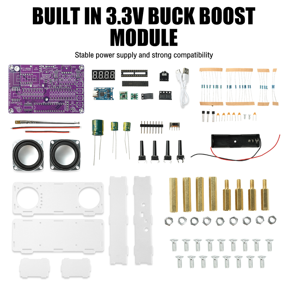Kit Eletrônico DIY de Rádio FM - Diy Audio Electronics Projects avaliação e preço