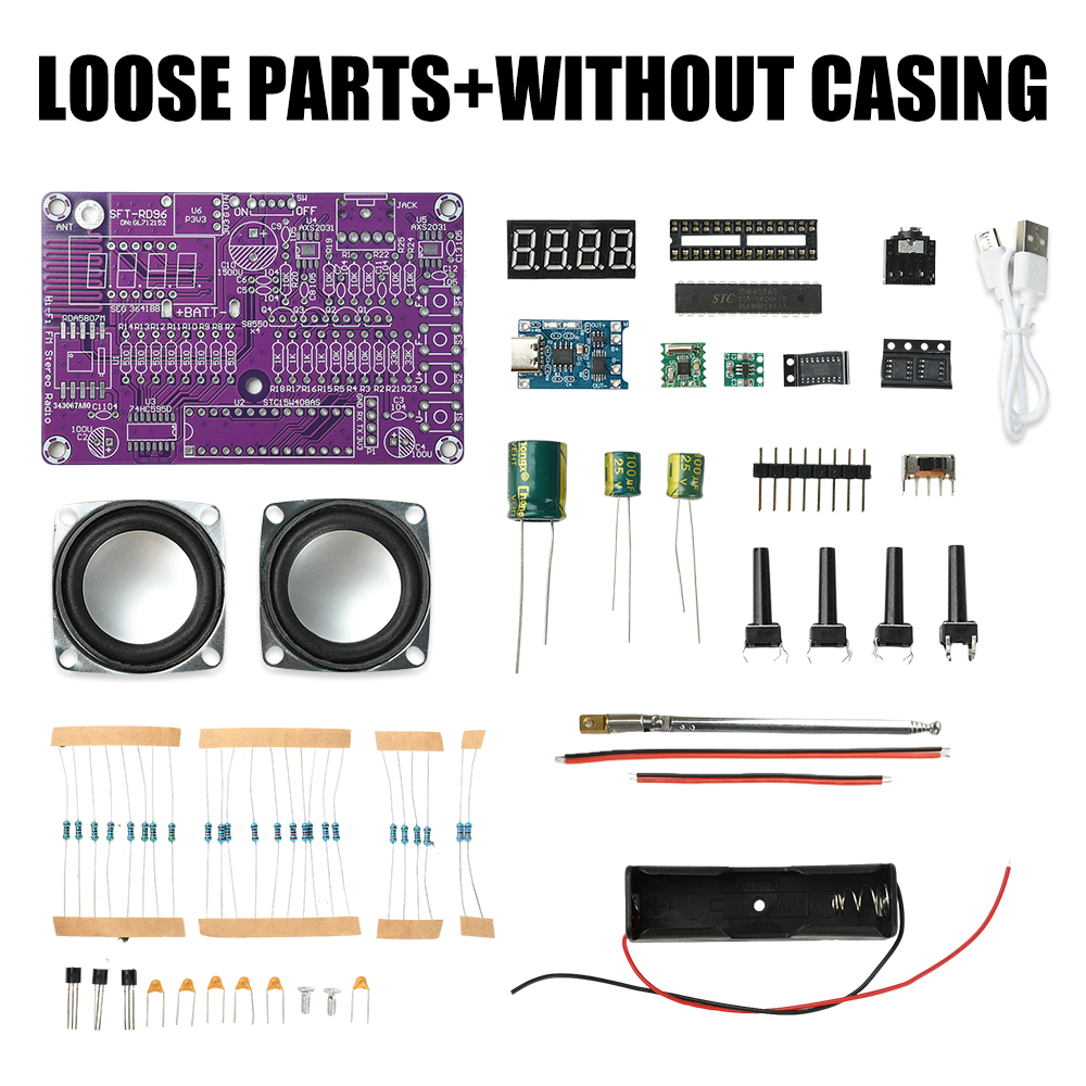 Kit Eletrônico DIY de Rádio FM - Diy Audio Electronics Projects avaliação e preço