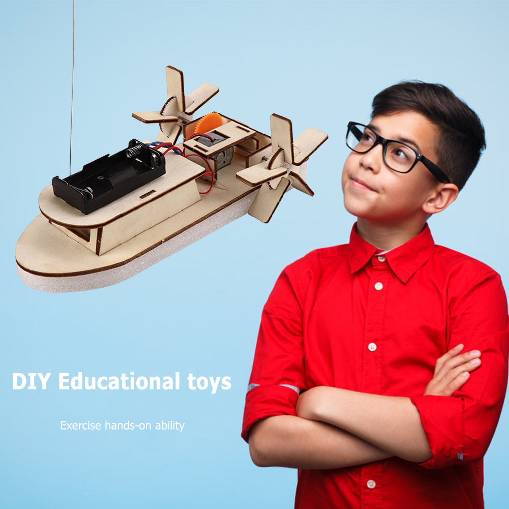 Diy barco modelo ciência brinq - Diy Electronics Kids avaliação e preço