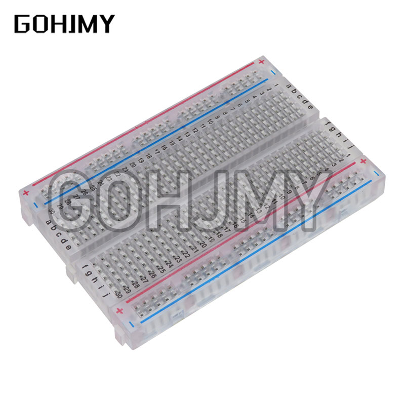 Mini placa transparente do pão - Diy Electronics Breadboard avaliação e preço