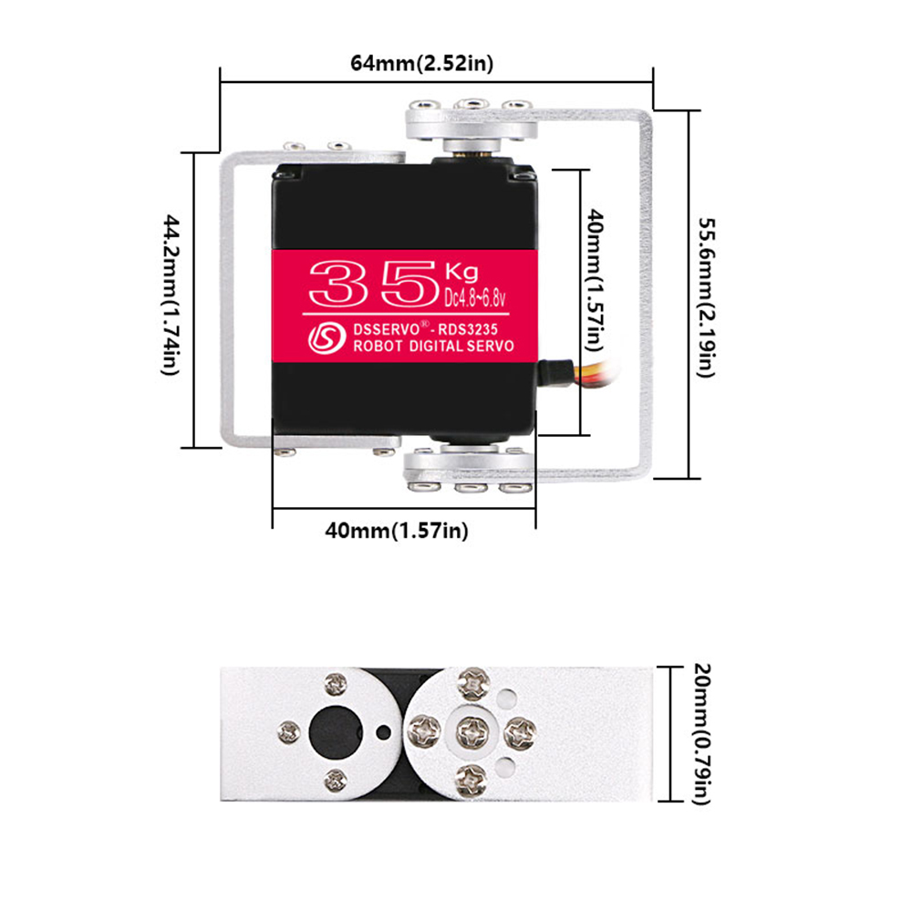35kg robô servo digital 4.8-6. - Servo Motor Sg90 avaliação e preço